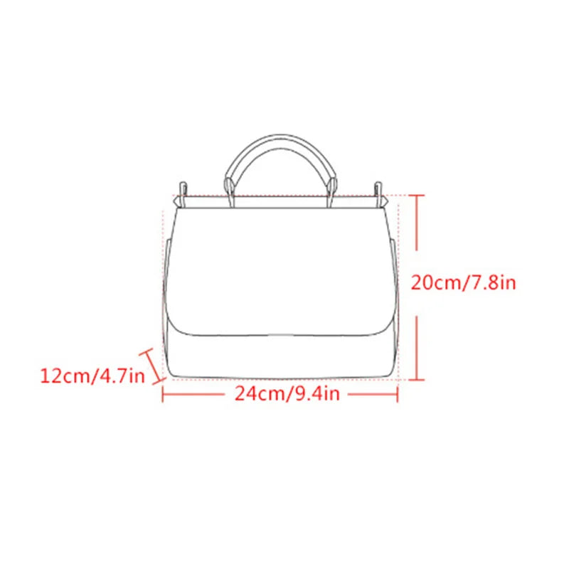 TrenLux Wear Women's Rose PU Leather Crossbody Tote Lady Shoulder Handbag