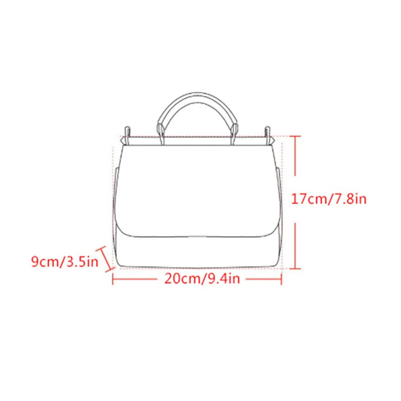 TrenLux Wear Women's Rose PU Leather Crossbody Tote Lady Shoulder Handbag