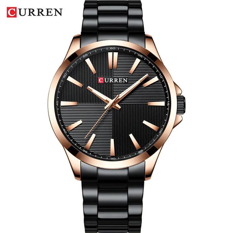 TrenLux Wear CURREN Men's Military Sport Waterproof Stainless Steel Quartz Wristwatch