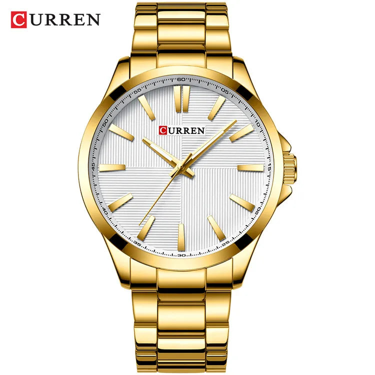 TrenLux Wear CURREN Men's Military Sport Waterproof Stainless Steel Quartz Wristwatch