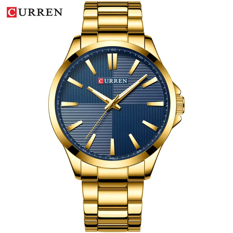 TrenLux Wear CURREN Men's Military Sport Waterproof Stainless Steel Quartz Wristwatch