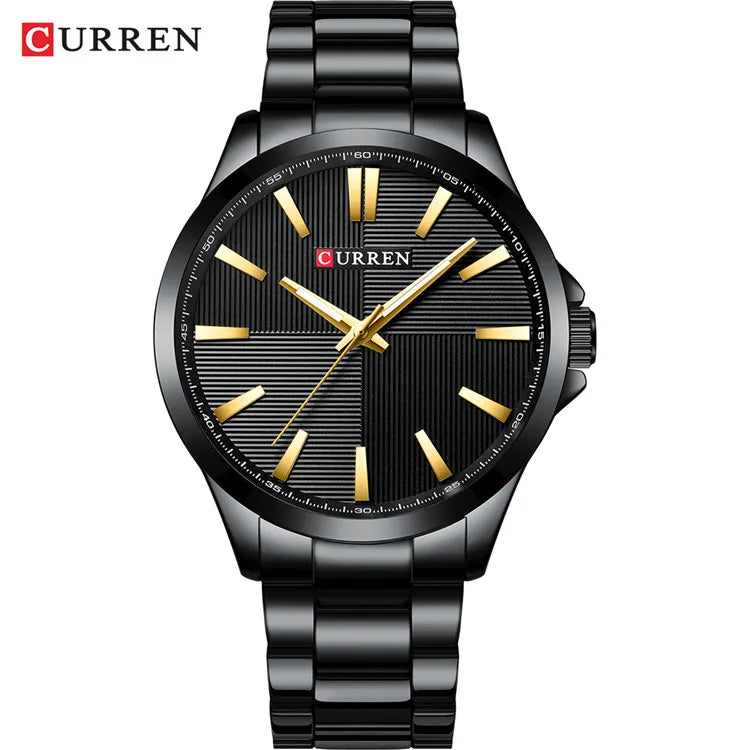 TrenLux Wear CURREN Men's Military Sport Waterproof Stainless Steel Quartz Wristwatch