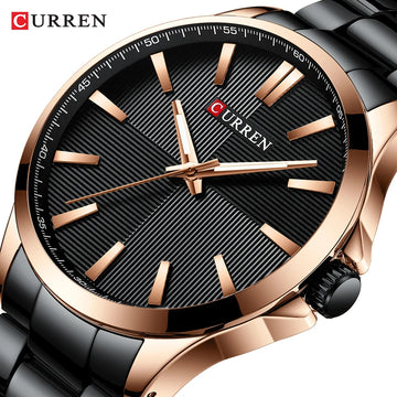 TrenLux Wear CURREN Men's Military Sport Waterproof Stainless Steel Quartz Wristwatch