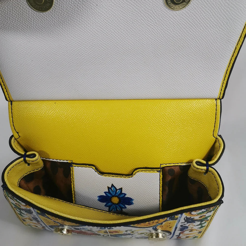 TrenLux Wear Women's Rose PU Leather Crossbody Tote Lady Shoulder Handbag