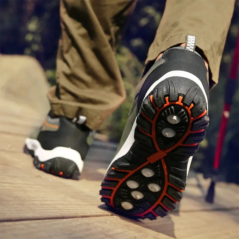 Men's Leather Casual Sport Sneakers — Lightweight Walking Shoes The Glow Collective
