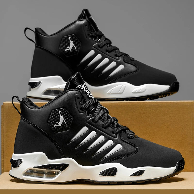 TrenLux Wear Men's Cushioned High-Top Basketball & Athletic Sneakers