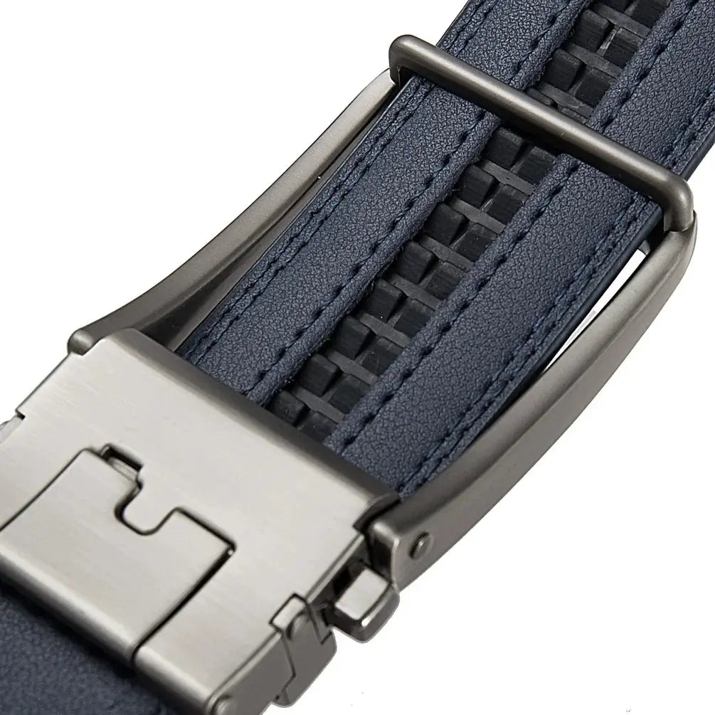 Men's Genuine Leather Belt — Automatic Buckle Luxury Designer Jeans Waistband TrenLux Wear