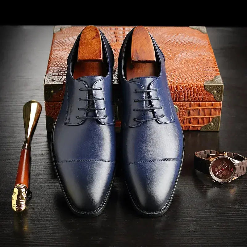 New Business Formal Men's Leather Shoes British Style Plus Size Men's Leather Shoes Foreign Trade Men's Leather Shoes Taobao TrenLux Wear