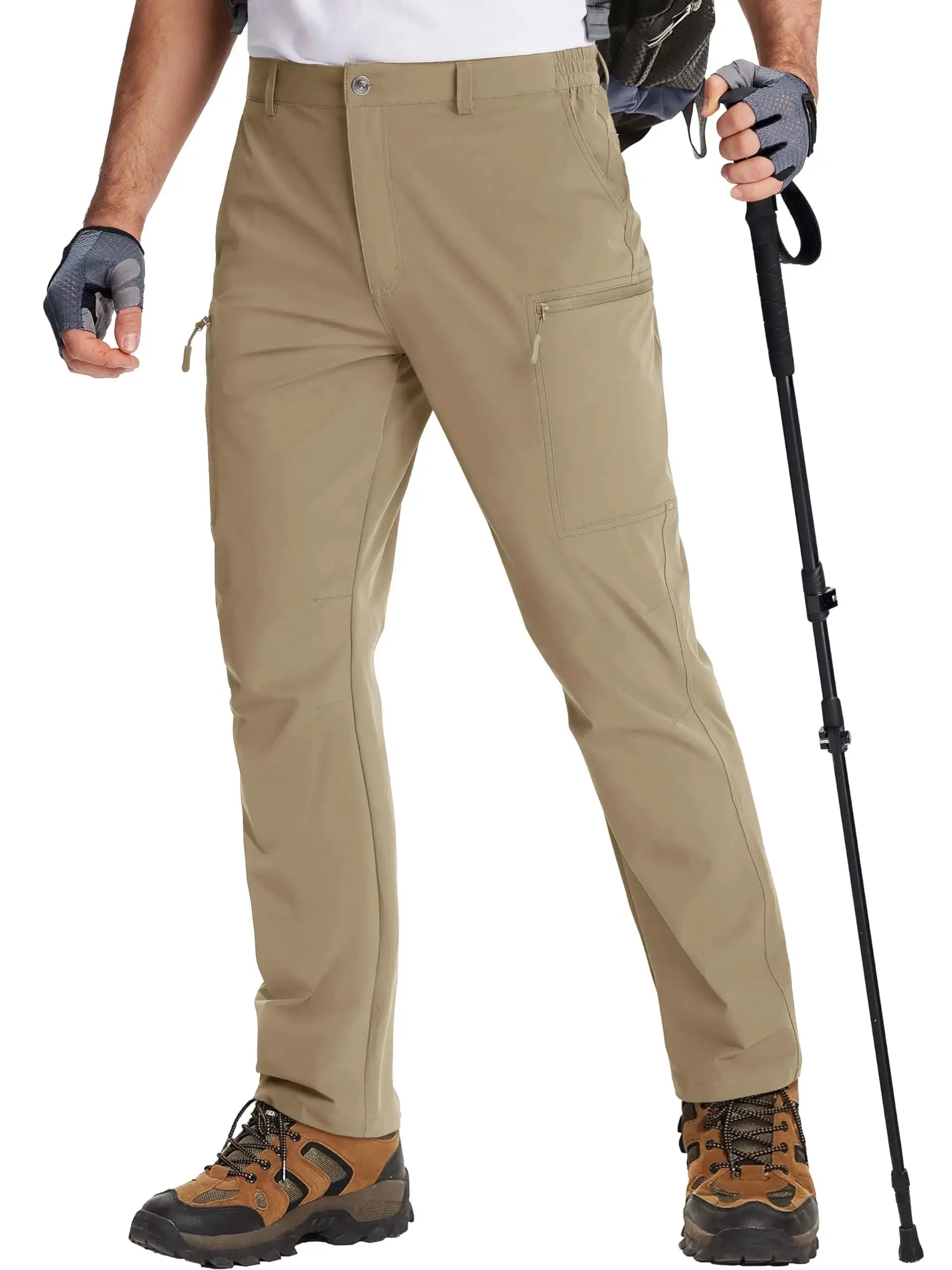 TACVASEN Lightweight Hiking Pants Mens Quick Dry Cargo Work Pants Nylon Waterproof Outdoor Trekking Fishing Pants Male Trousers TACVASEN Official Store