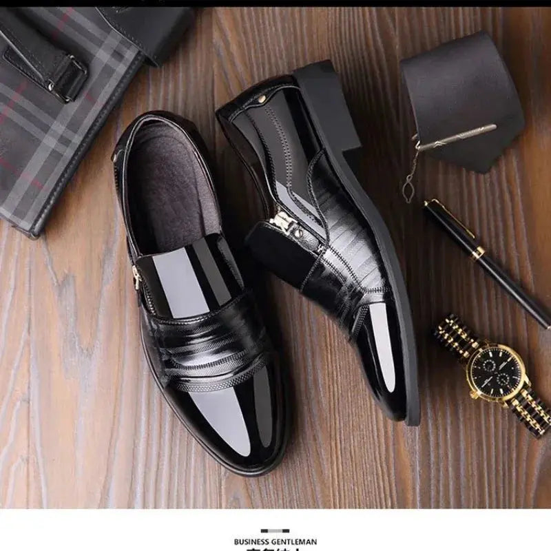 TrenLux Wear Men's Leather Business Oxford Lace-Up Formal Dress Shoes TrenLux Wear