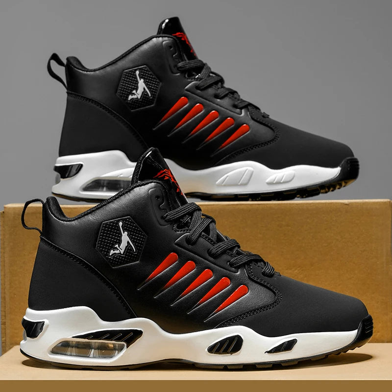 TrenLux Wear Men's Cushioned High-Top Basketball & Athletic Sneakers