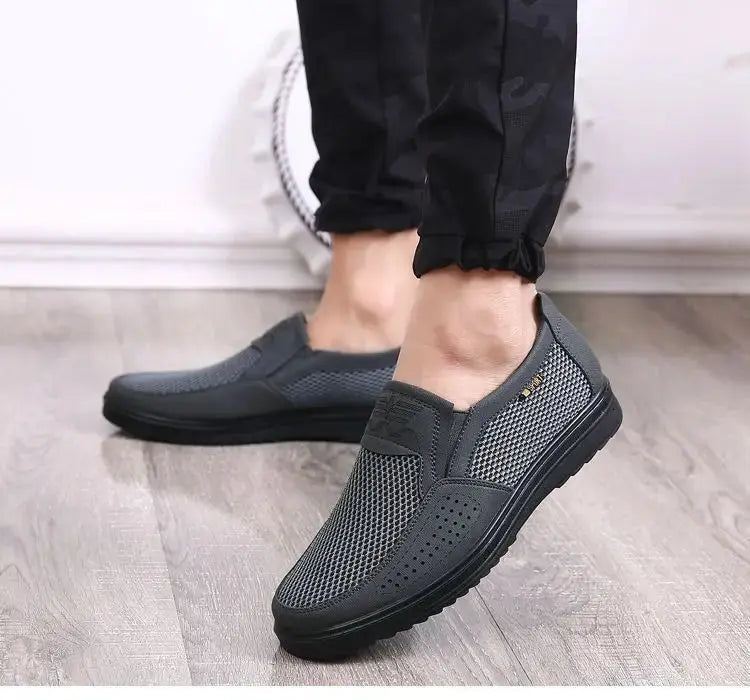 TrenLux Wear Men's Breathable Mesh Chunky Sole Lightweight Slip-On Casual Sneakers TrenLux Wear
