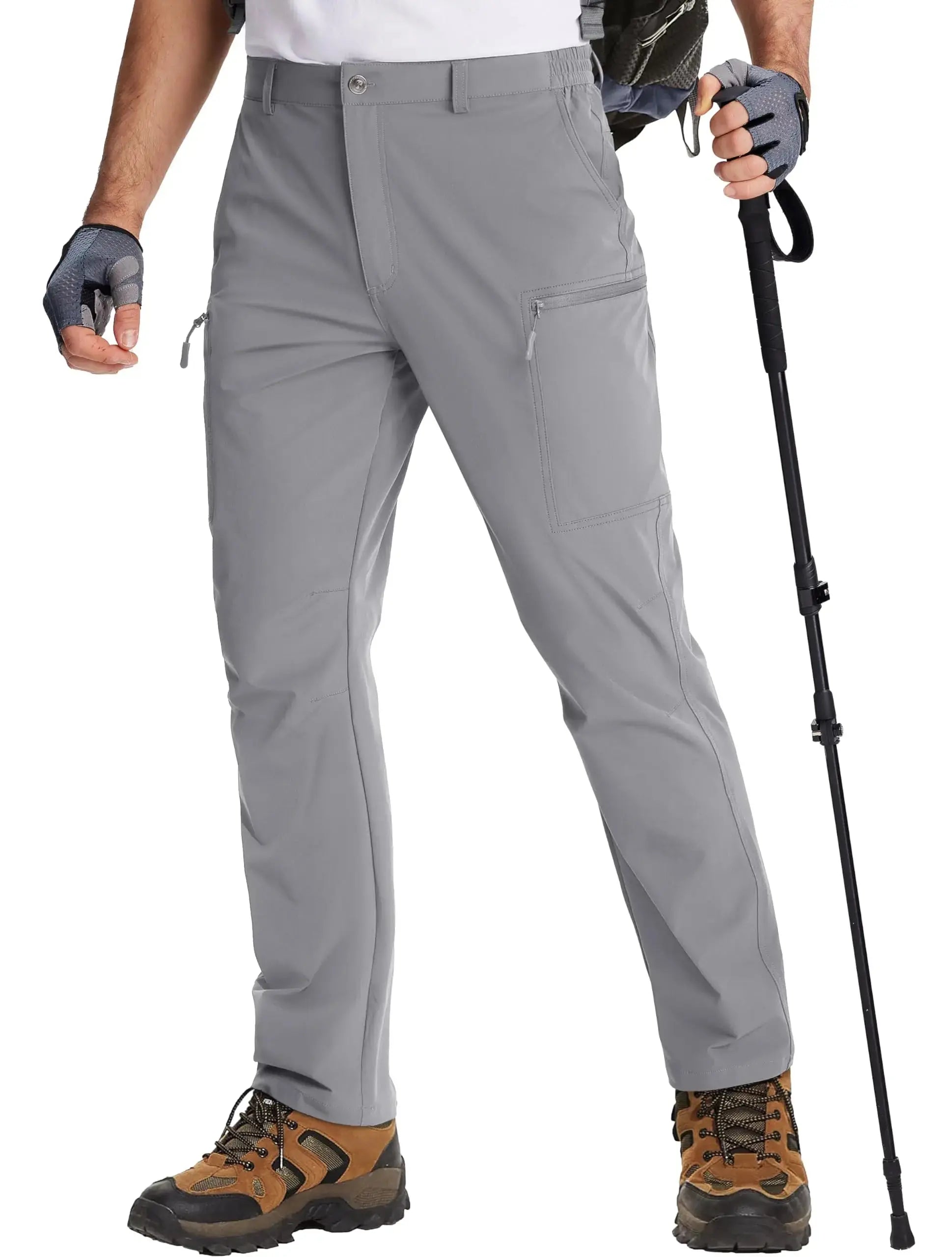 TACVASEN Lightweight Hiking Pants Mens Quick Dry Cargo Work Pants Nylon Waterproof Outdoor Trekking Fishing Pants Male Trousers TACVASEN Official Store
