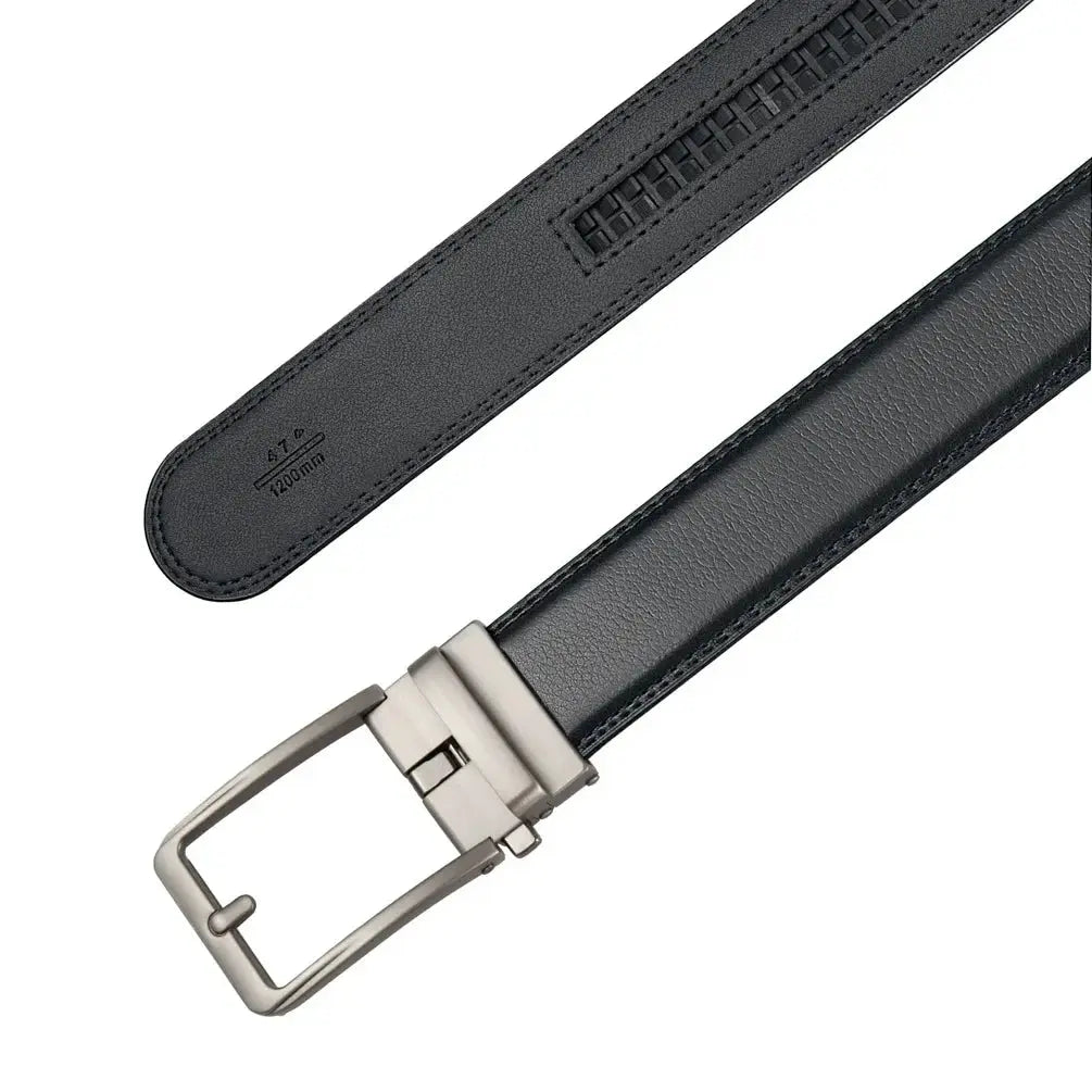Men's Genuine Leather Belt — Automatic Buckle Luxury Designer Jeans Waistband TrenLux Wear