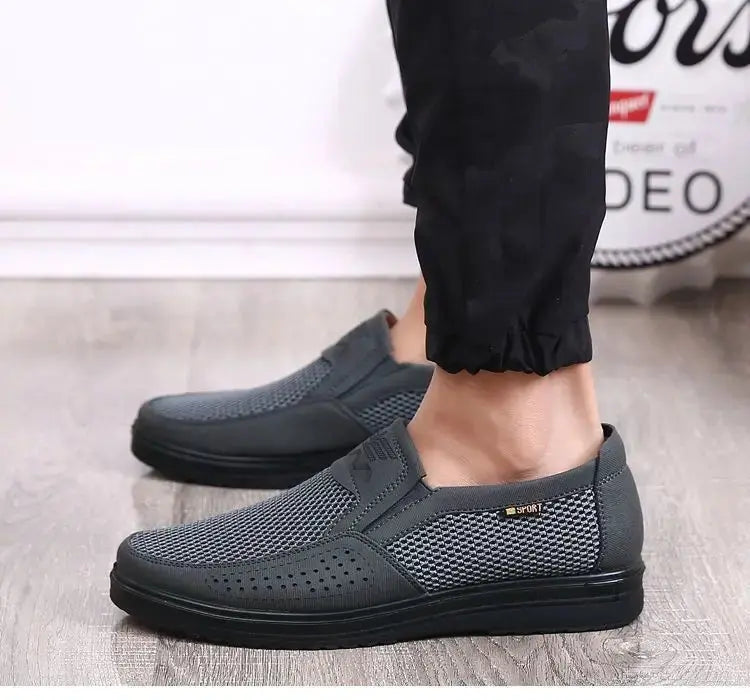 TrenLux Wear Men's Breathable Mesh Chunky Sole Lightweight Slip-On Casual Sneakers TrenLux Wear