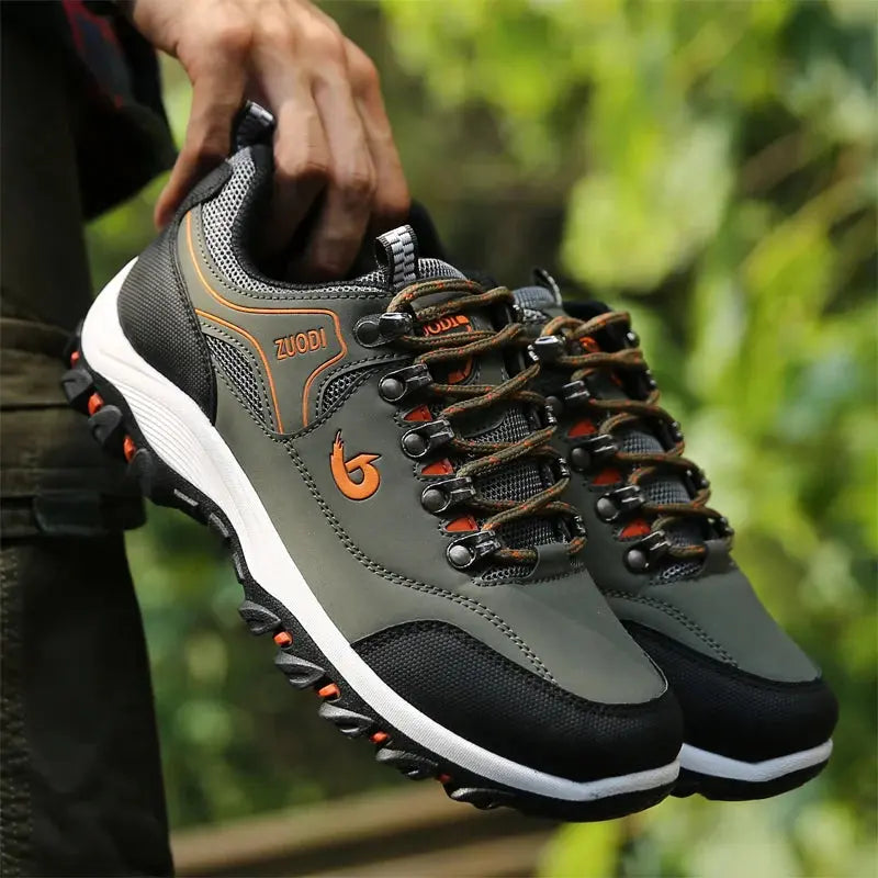 Men's Leather Casual Sport Sneakers — Lightweight Walking Shoes The Glow Collective
