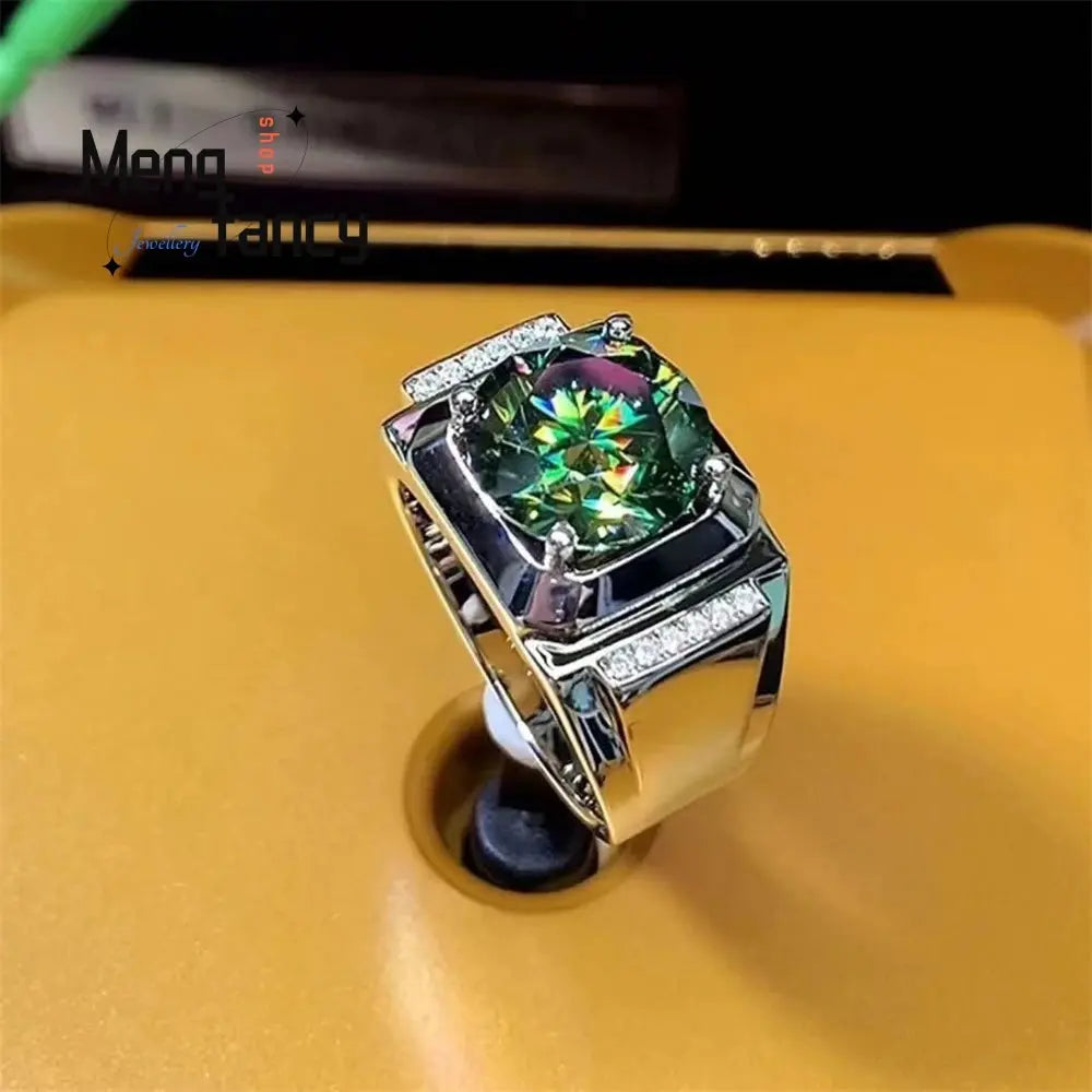 Men's 925 Sterling Silver Ring Set — Luxury Handcrafted Fashion Jewellery Gift TrenLux Wear