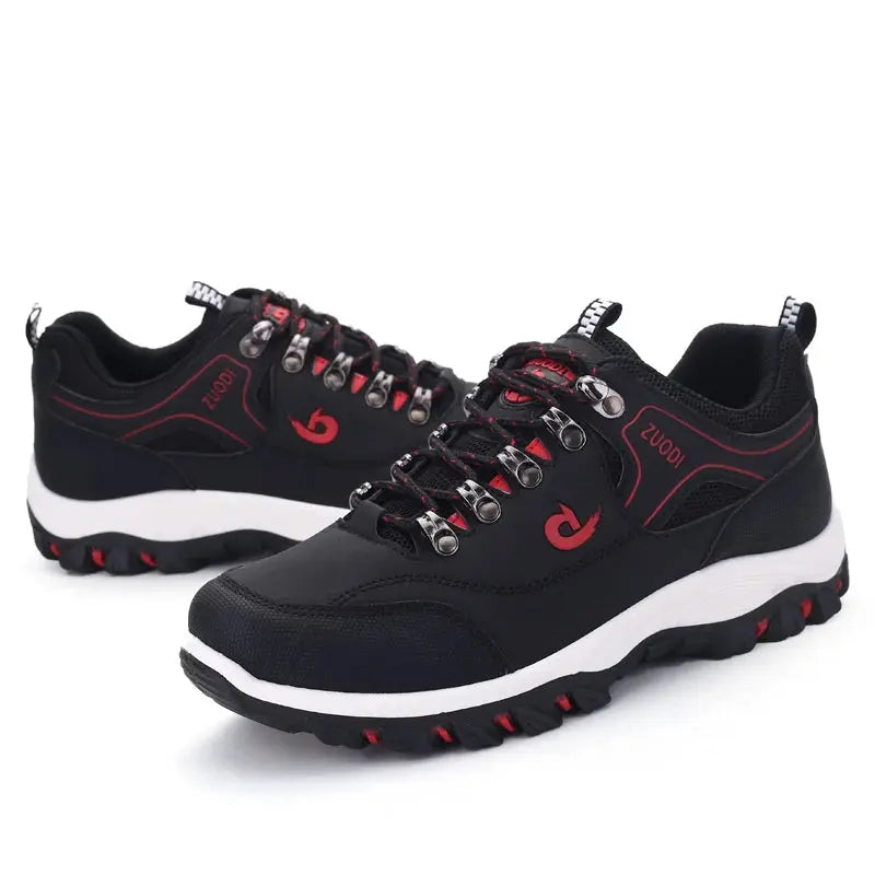 Men's Leather Casual Sport Sneakers — Lightweight Walking Shoes The Glow Collective