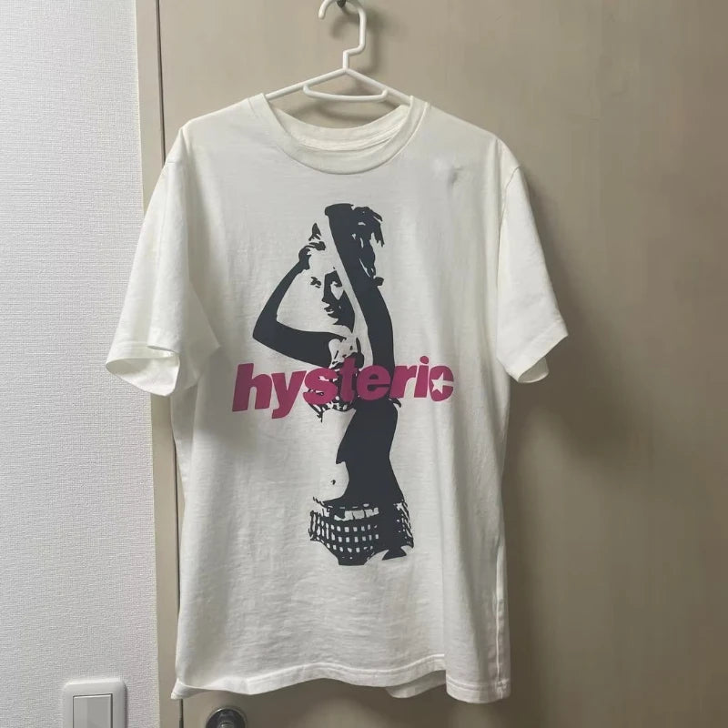 TrenLux Wear Unisex Cotton-Polyester Retro Print Lightweight Streetwear T-Shirt
