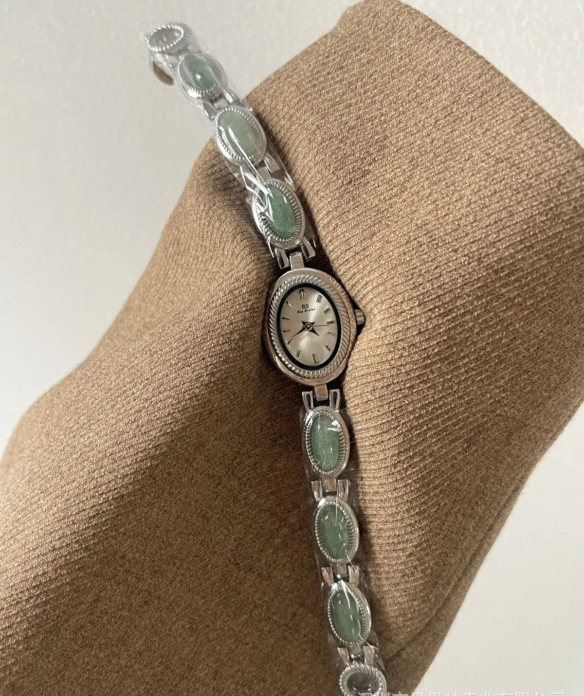 TrenLux Wear Women's Luxury Jade Green Jewelry Bracelet Quartz Dress Wristwatch