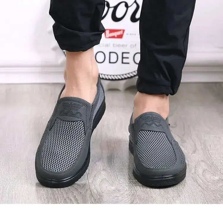 TrenLux Wear Men's Breathable Mesh Chunky Sole Lightweight Slip-On Casual Sneakers TrenLux Wear