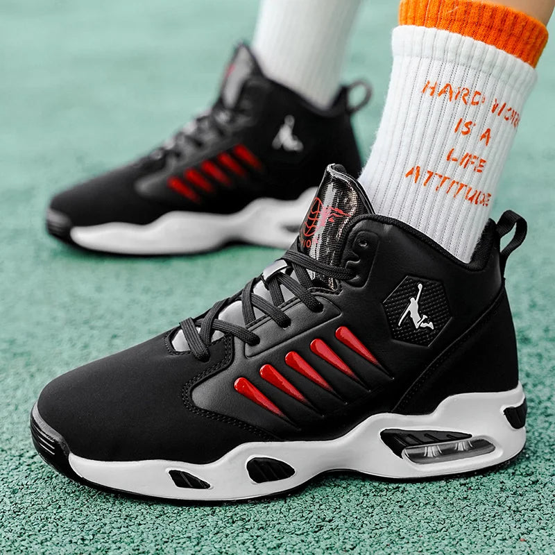 TrenLux Wear Men's Cushioned High-Top Basketball & Athletic Sneakers