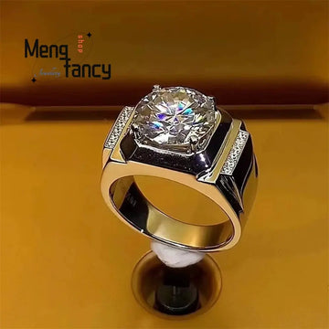 Men's 925 Sterling Silver Ring Set — Luxury Handcrafted Fashion Jewellery Gift TrenLux Wear