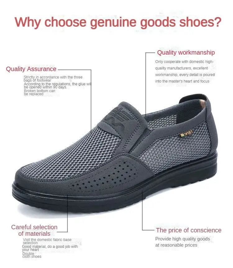 TrenLux Wear Men's Breathable Mesh Chunky Sole Lightweight Slip-On Casual Sneakers TrenLux Wear