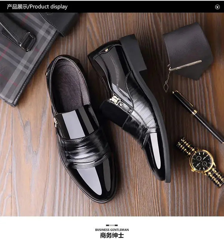 TrenLux Wear Men's Leather Business Oxford Lace-Up Formal Dress Shoes TrenLux Wear