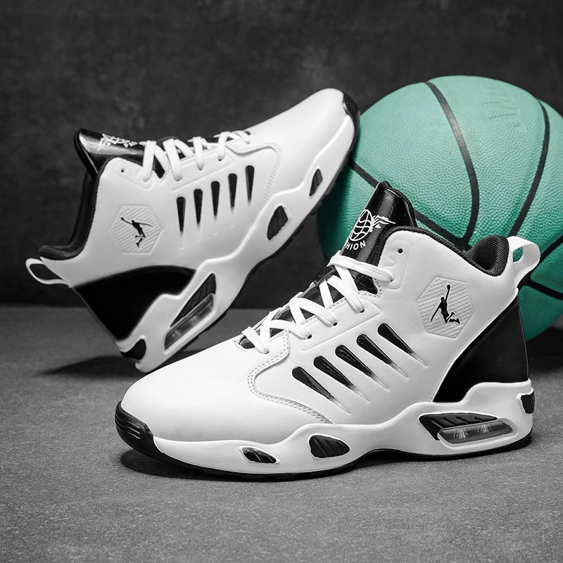 TrenLux Wear Men's Cushioned High-Top Basketball & Athletic Sneakers