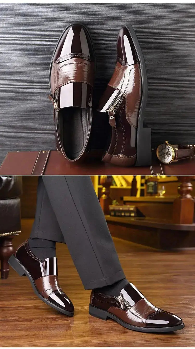 TrenLux Wear Men's Leather Business Oxford Lace-Up Formal Dress Shoes TrenLux Wear