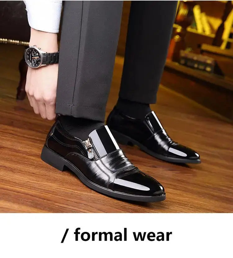 TrenLux Wear Men's Leather Business Oxford Lace-Up Formal Dress Shoes TrenLux Wear