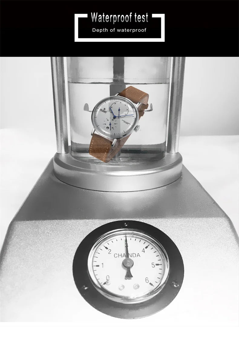 TrenLux Wear Men's Luxury Automatic Mechanical Military Style Waterproof Wristwatch
