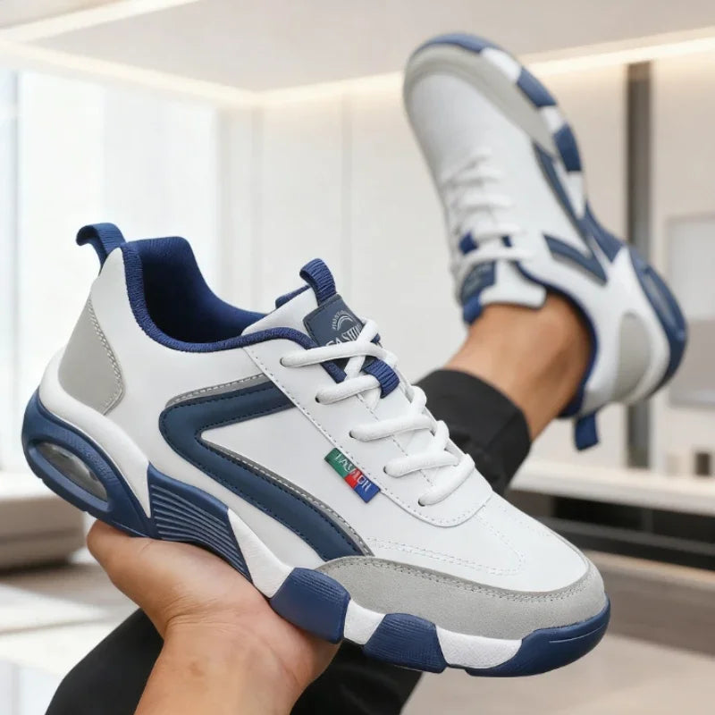 TrenLux Wear Men's Breathable Lace-Up Anti-Slip Rebound Walking Sneakers