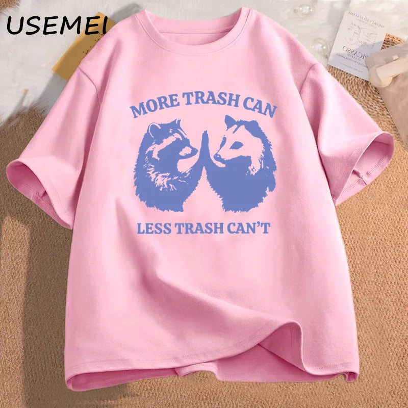 TrenLux Wear Men's 100% Cotton Oversized Slogan Graphic Print O-Neck T-Shirt