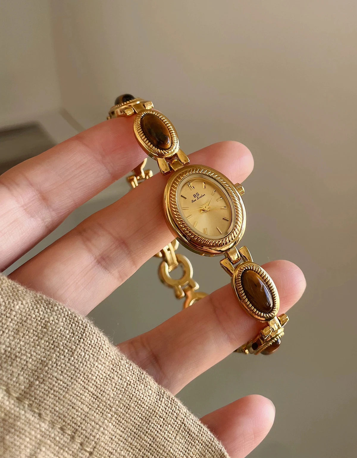TrenLux Wear Women's Luxury Jade Green Jewelry Bracelet Quartz Dress Wristwatch