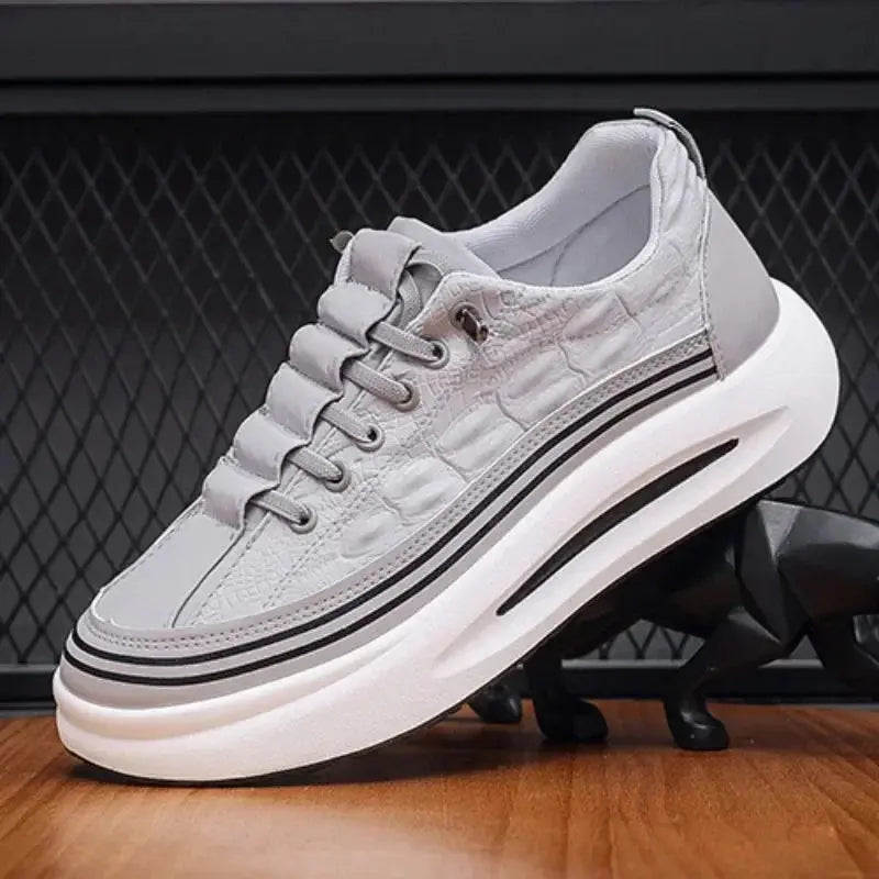 TrenLux Wear Men's Non-Slip Platform Breathable Lace-Up Casual Loafer Sneakers TrenLux Wear