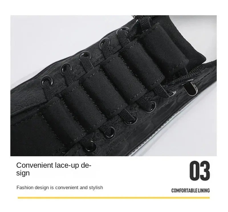 TrenLux Wear Men's Non-Slip Platform Breathable Lace-Up Casual Loafer Sneakers TrenLux Wear