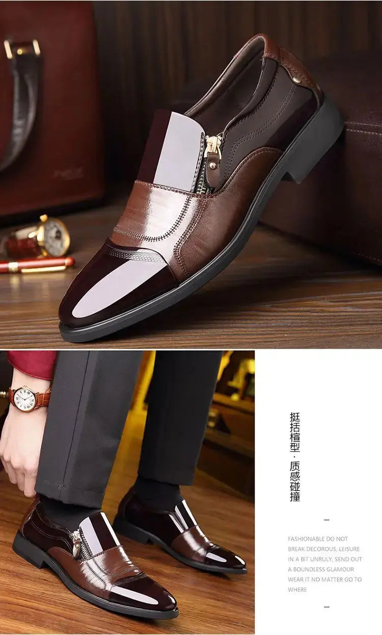 TrenLux Wear Men's Leather Business Oxford Lace-Up Formal Dress Shoes TrenLux Wear
