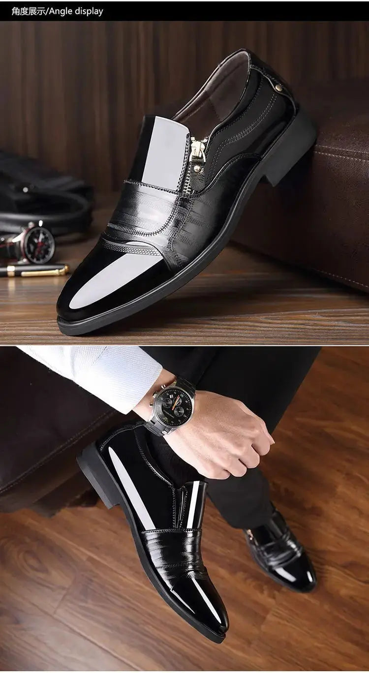 TrenLux Wear Men's Leather Business Oxford Lace-Up Formal Dress Shoes TrenLux Wear
