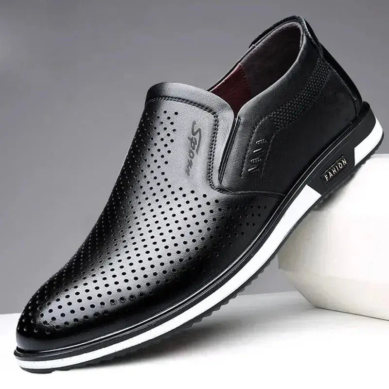 Leather Shoes for Men Designer Loafers High Quality Adult Moccasins Men Driving Shoes Male Footwear Men's Formal Shoes TrenLux Wear