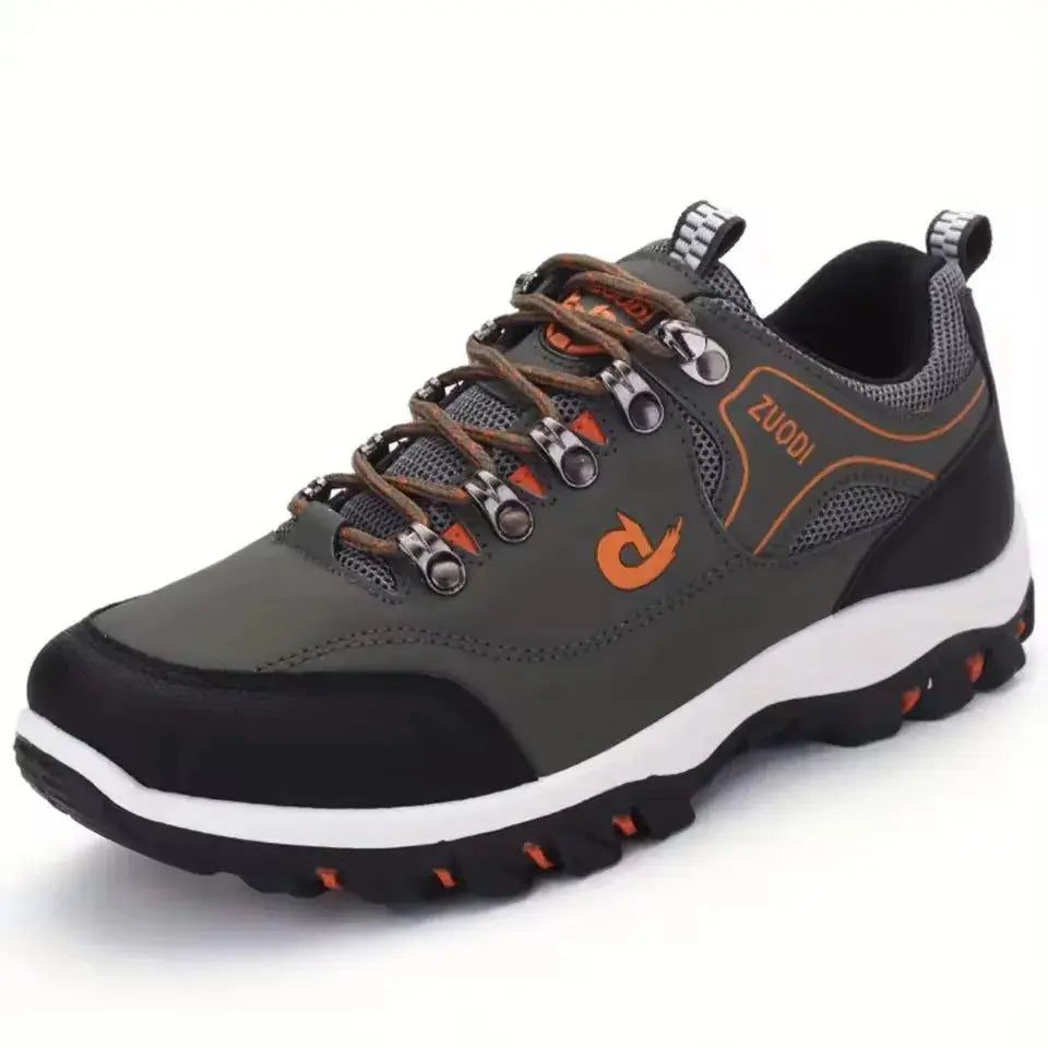 Men's Leather Casual Sport Sneakers — Lightweight Walking Shoes The Glow Collective