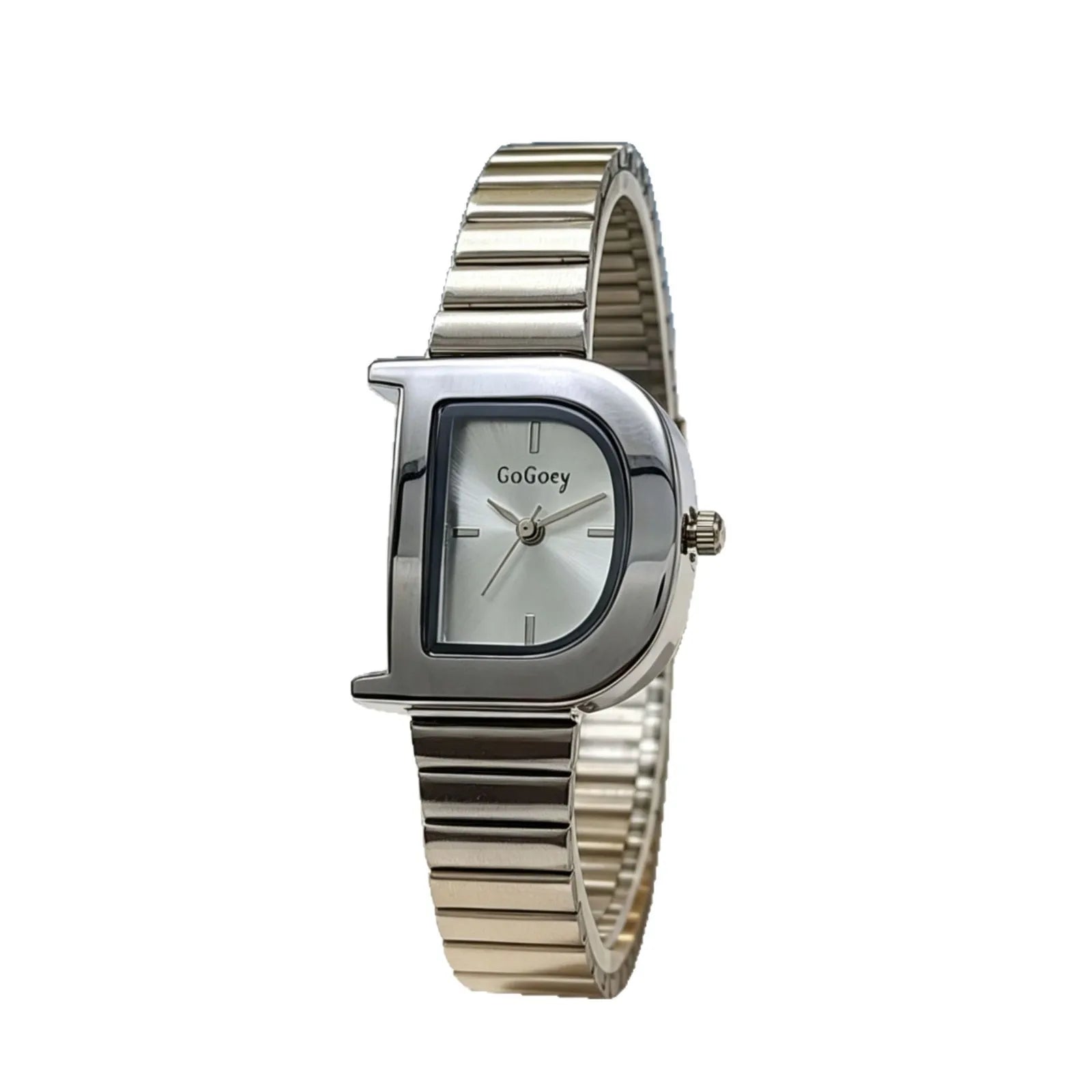 TrenLux Wear Women's Vintage D-Shaped Bamboo Knot Personalized Quartz Wristwatch