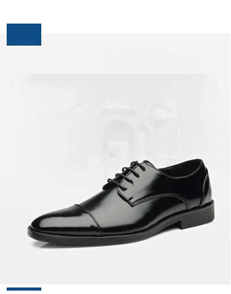 New Business Formal Men's Leather Shoes British Style Plus Size Men's Leather Shoes Foreign Trade Men's Leather Shoes Taobao TrenLux Wear