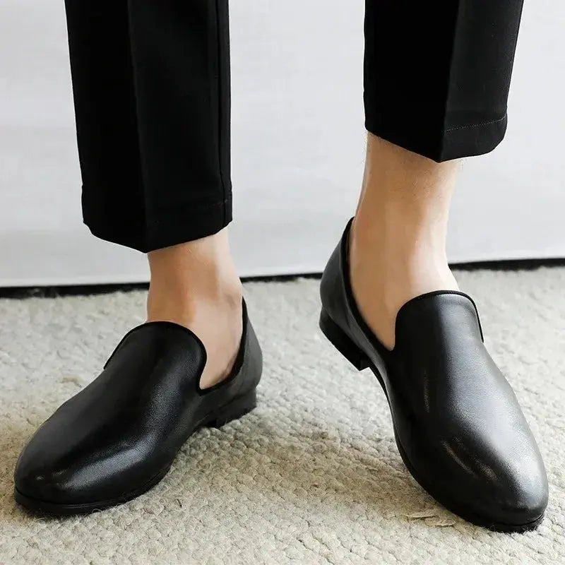 Men's Leather Casual Shoes New Exquisite Business Dress Shoe Fashion Loafers for Man Comfortable Platform Shoe Zapatos De Hombre TrenLux Wear