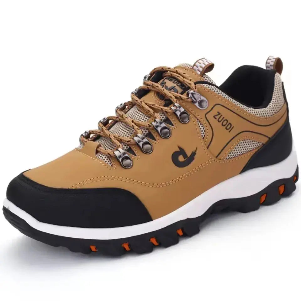 Men's Leather Casual Sport Sneakers — Lightweight Walking Shoes The Glow Collective