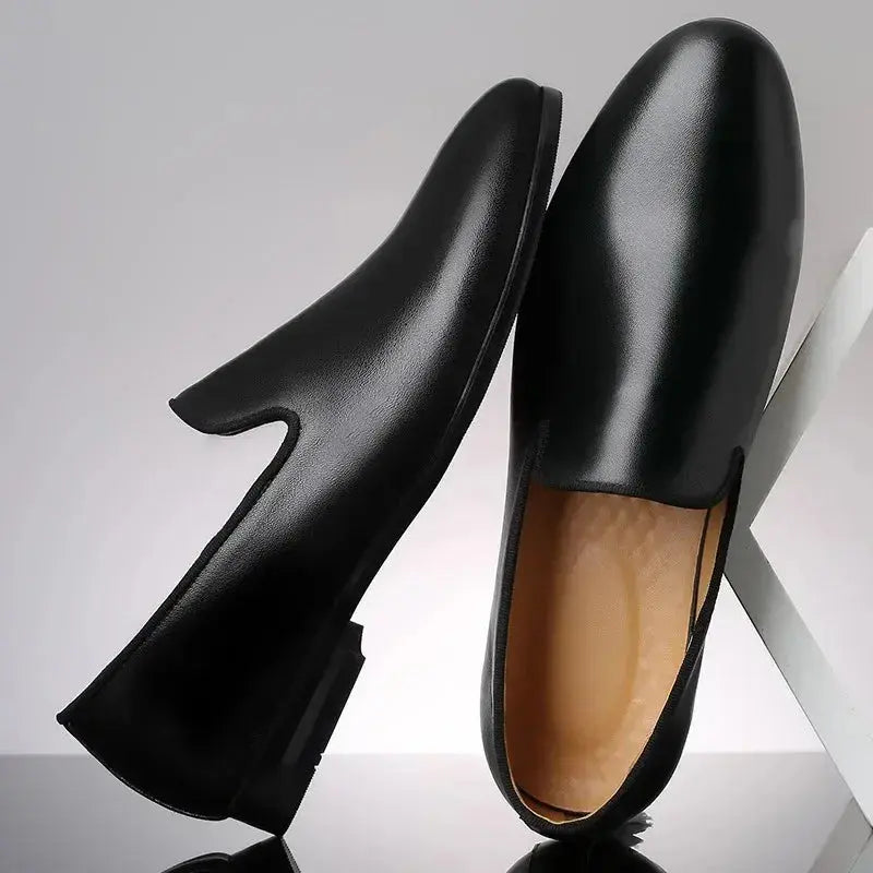 Men's Leather Casual Shoes New Exquisite Business Dress Shoe Fashion Loafers for Man Comfortable Platform Shoe Zapatos De Hombre TrenLux Wear