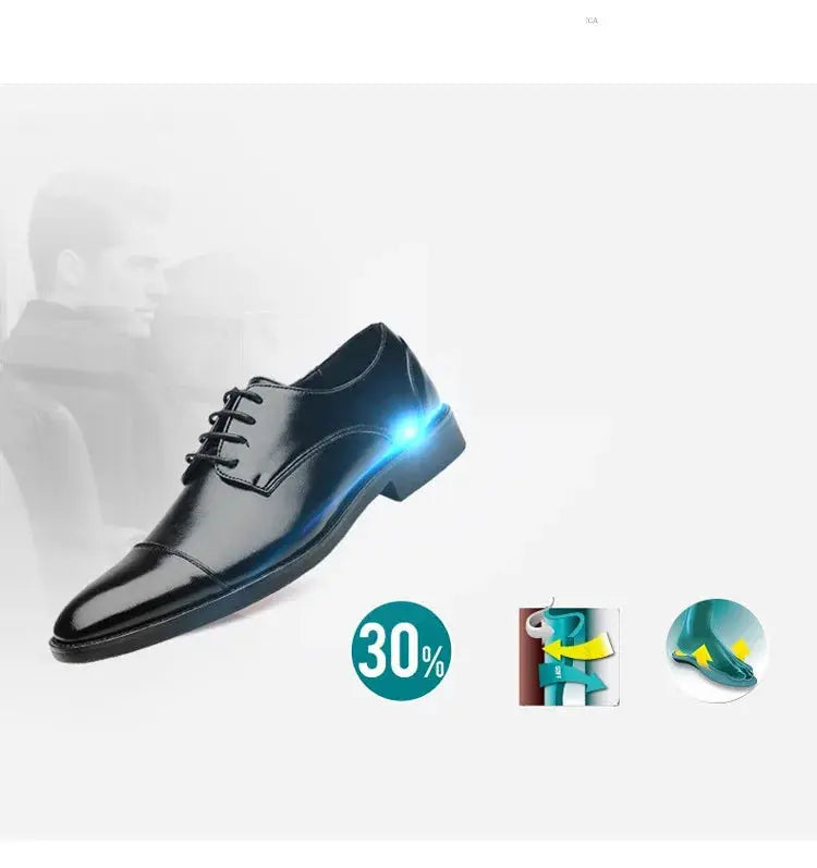 New Business Formal Men's Leather Shoes British Style Plus Size Men's Leather Shoes Foreign Trade Men's Leather Shoes Taobao TrenLux Wear