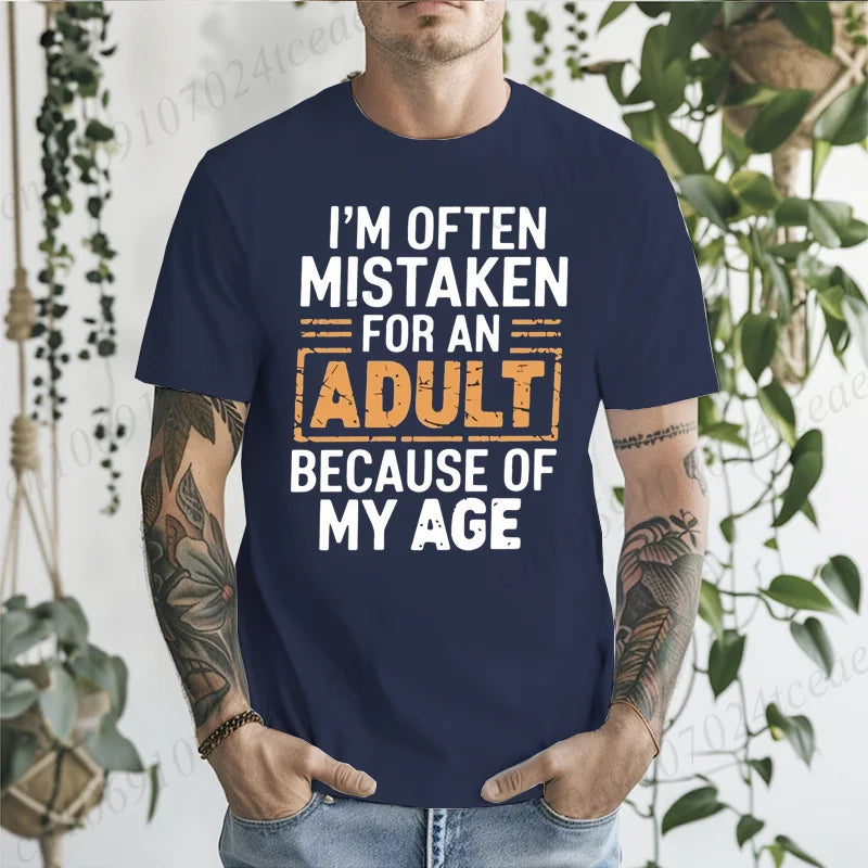 TrenLux Wear Unisex Polyester Oversized Funny Humor Graphic Casual T-Shirt