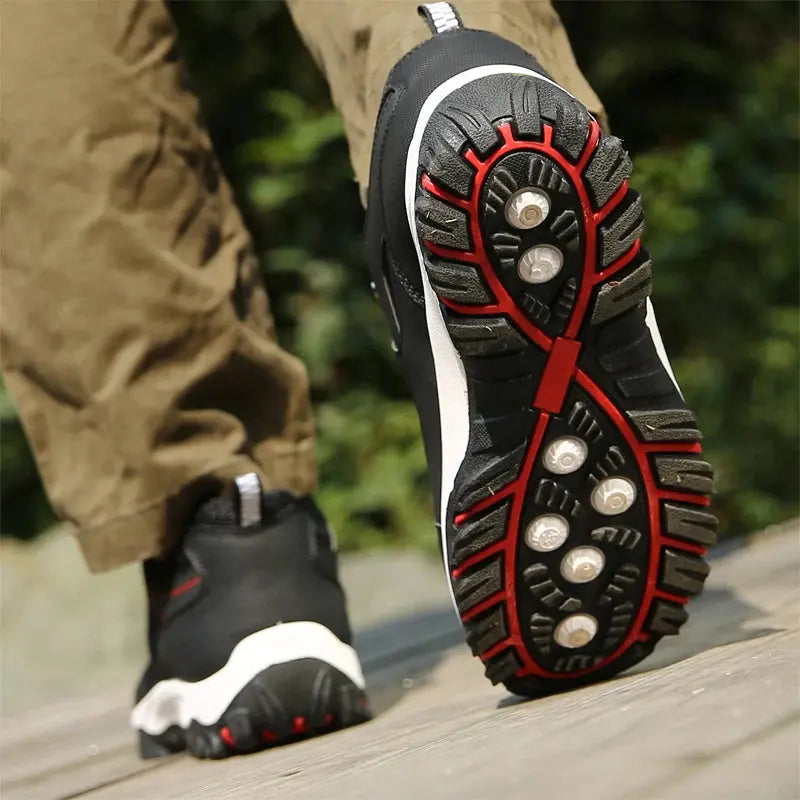 Men's Leather Casual Sport Sneakers — Lightweight Walking Shoes The Glow Collective